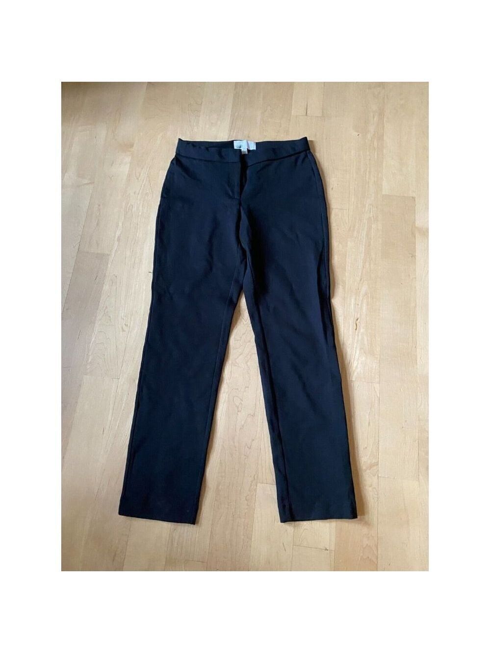 Nordstrom rack BNWOT Black "essential ponte" pants NEW flat front - Picture 2 of 8